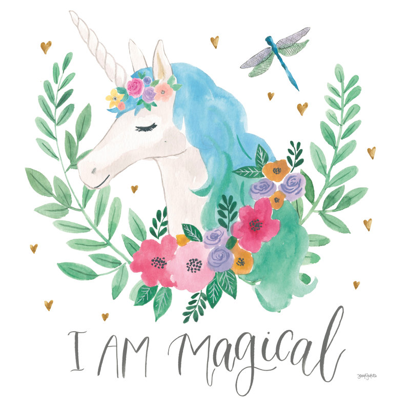 Magical Friends IV Dragonfly - Impression sur toile tendue, H 12 po x l 12 po, Non, Toile tendue