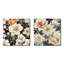 Medora - Ensemble de 2 carrés décoratifs floraux en métal-102681031