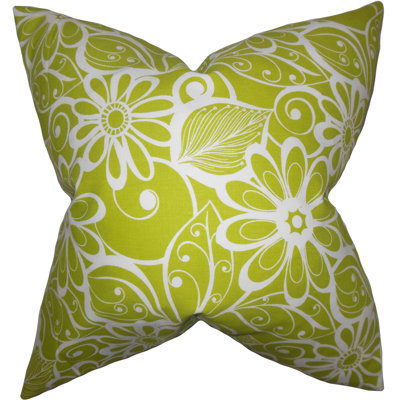 Taie décorative synthétique verte