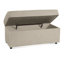 Boucle and Cotton Ottoman