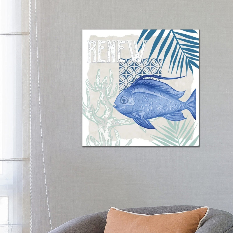 Under The Sea IV by Kimberly Allen - Wrapped Canvas Print, 66.04 cm H x 66.04 cm W x 3.175 cm D