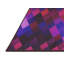 Tapis rose/noir tissé à la machine-158359473