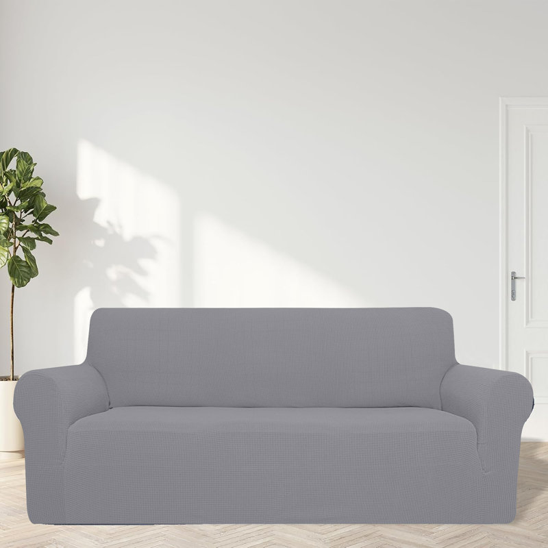 Housse extensible pour canapé Utopia Alley Designs, Gris, 92,5 po - l 110,2 po