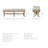 Yara Polyester Upholstered Bench-751056657