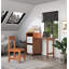 Daniele 122Cm W Elongated Writing Desk and Chair Set