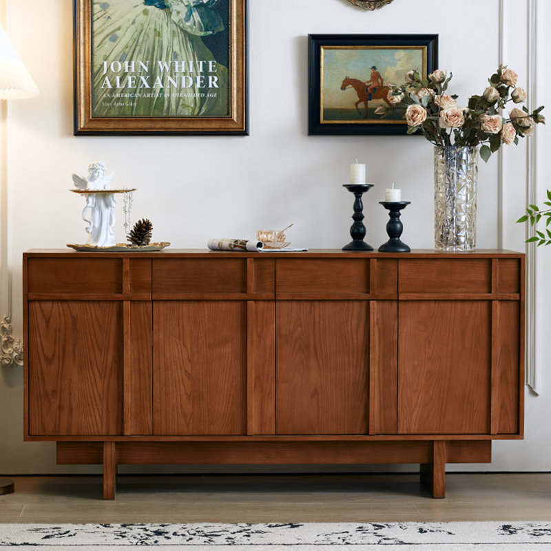 Retro And Medieval Style Accent Cabinet