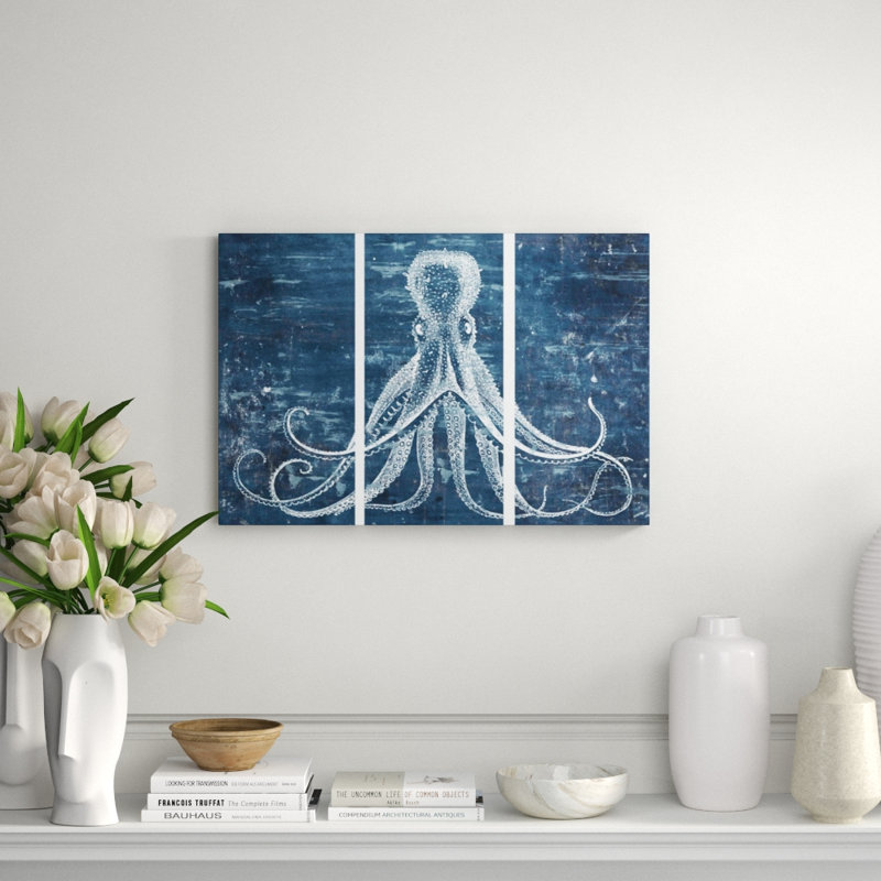 Underwater Creature Print by Zoey Riley, Knife Gel, 47" H x 60" W x 1.5" D