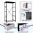 4 Drawer Dresser for Bedroom, Narrow Chest of Drawers, Wooden Top and Study Iron Frame 18"x37.5"-(WxH)