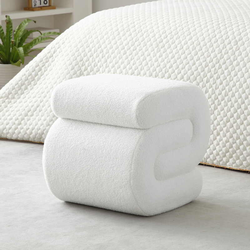 Tabouret d'appoint Enton, Blanc