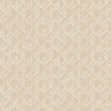 TexStyle Geometric Block Flock Design 33' L x 21" W Metallic/Satin Wallpaper Roll
