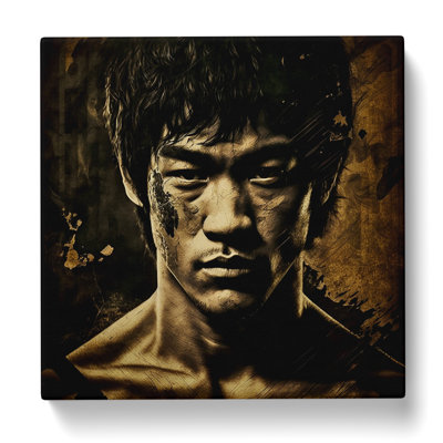 Bruce Lee Photograph - Wrapped Canvas