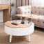 Table basse ronde avec rangement