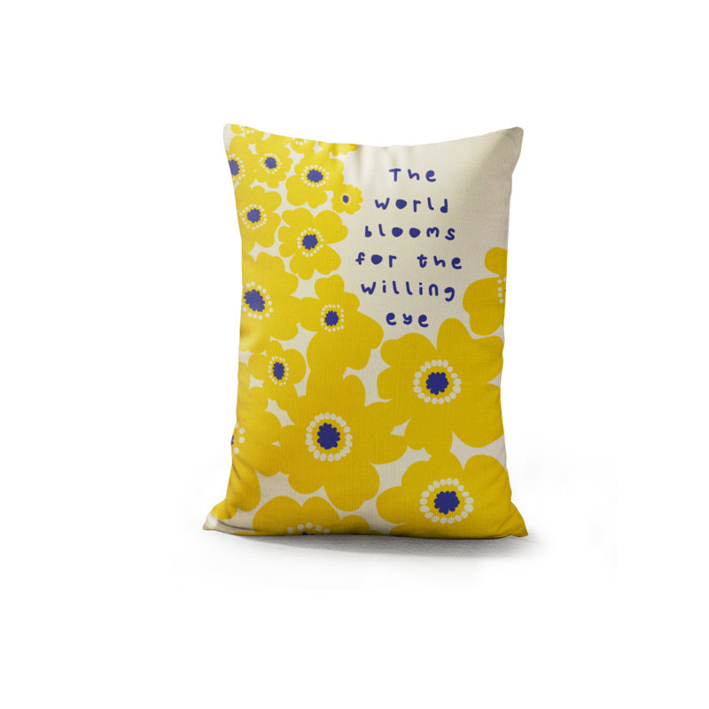 Coussin Willing Eye, Jaune