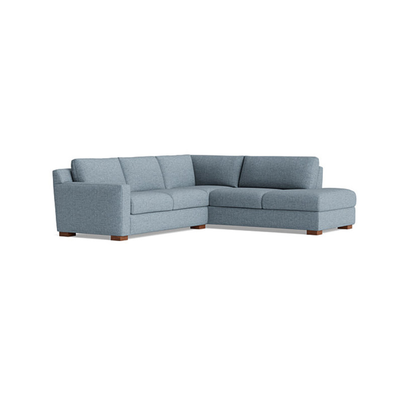 Catalina Sectional, Performance Weave - Carrot, Right Hand Facing