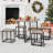 Fawaz 4 - Person Four Leg Dining Set-2026185546-2026153650