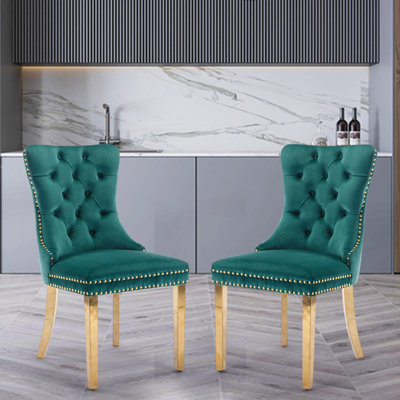 Jerran Tufted Velvet Upholstered Parsons Chair