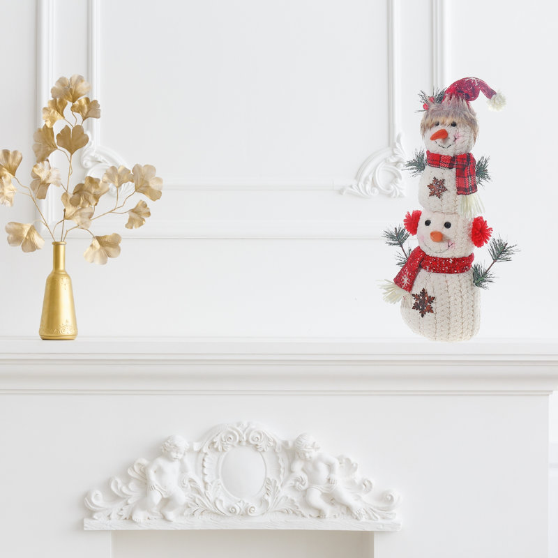 Double peluche bonhomme de neige