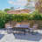 Tuscany 5 Seater Metal and Wicker Sofa Set with Cushions