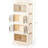 Malke 4 Drawer Storage Drawer with Locking Wheels