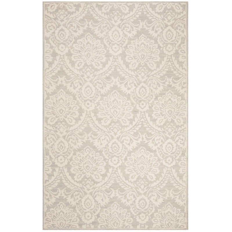Tansy Wool Floral Indoor Rug, Rectangle 2' x 3'