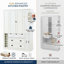 Armoire de rangement 71 po H Farmhouse-129472694