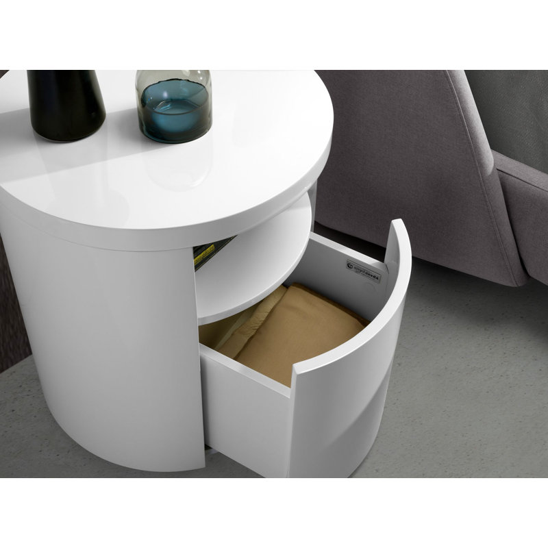 48cm W Manufactured Wood Bedside Table