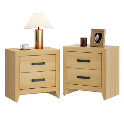 Modern Rustic Nighstand Set Of 2