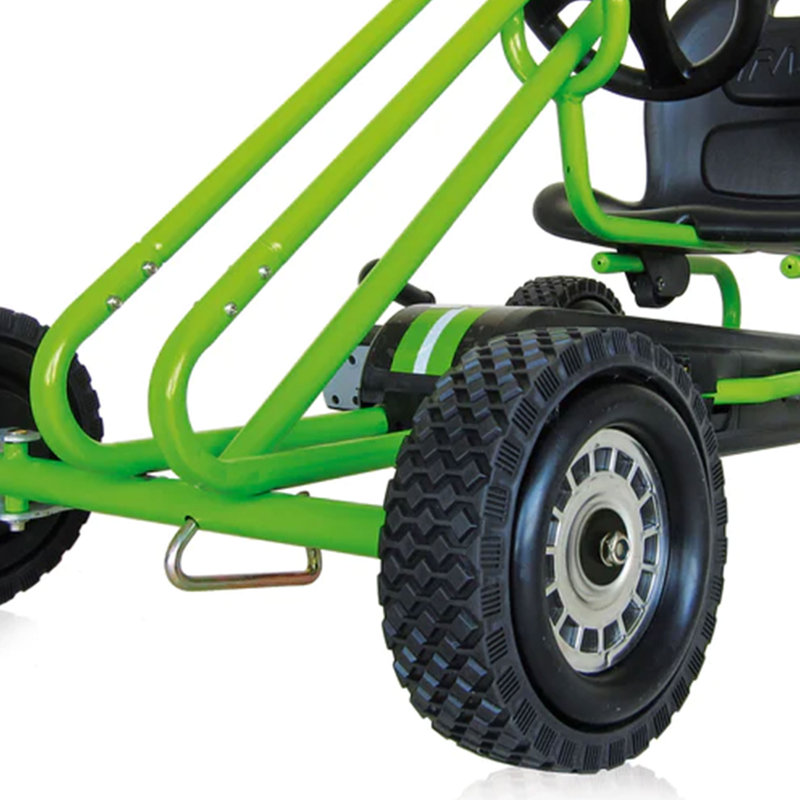 hauck Ergonomic Pedal Ride On Go Kart Toys for Boys and Girls Ages 4 to 8, Green, Green