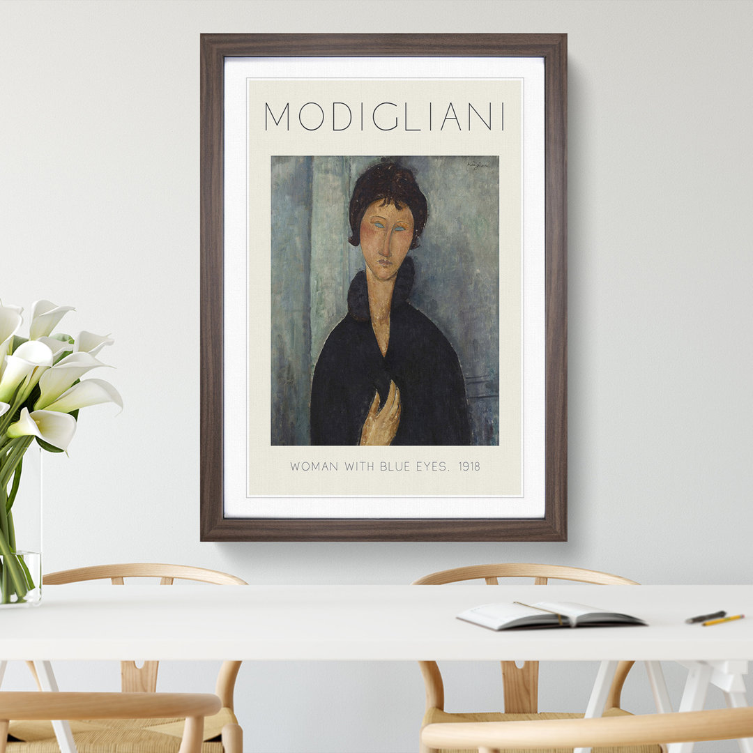 Portrait of a Woman Vol.8 Print by Amedeo Modigliani - Framed Print