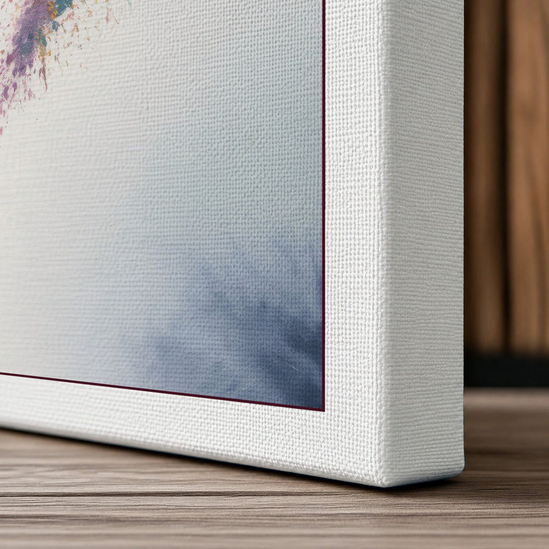 Dissolving Heart Modern - Wrapped Canvas, 18x12 - 45.7 x 30.5 cm, White Border