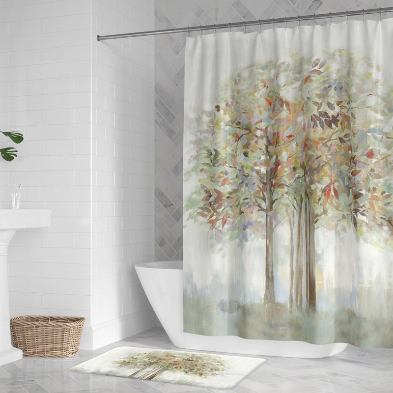 Aarzish Nature's Melody Shower Curtain, 71" H x 72" W