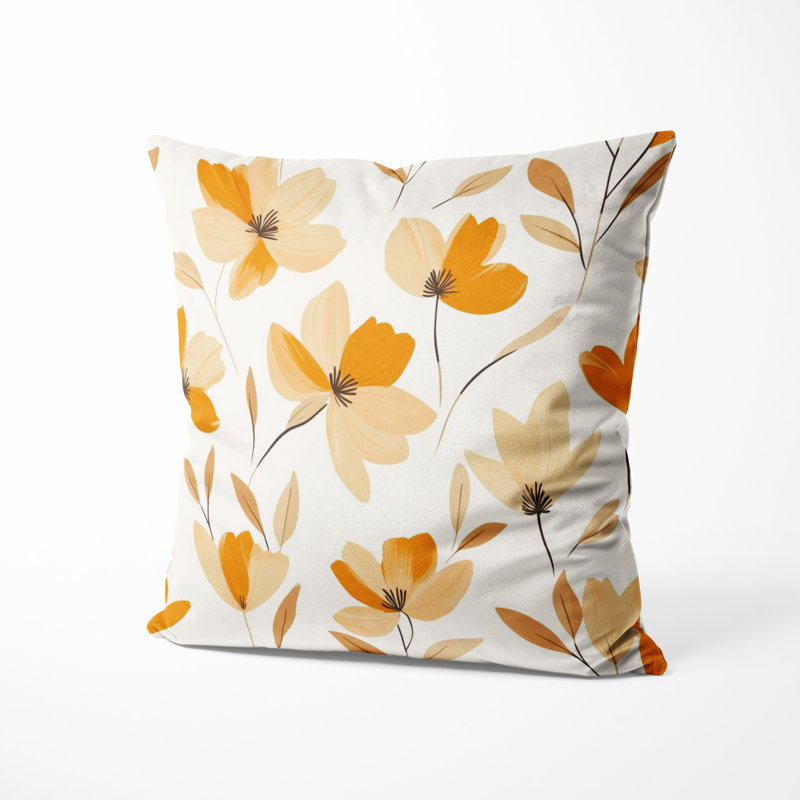 Coussin Floral, H 18 po x l 18 po