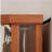 Corner Lighted Curio Cabinet Corner Glass Cabinet Lighted Curio Cabinet Corner Display Case for Living Room, Curio Cabinet, Antique collection, Wine,Bar Glass Storage Light Included,Dark oak-1077960203