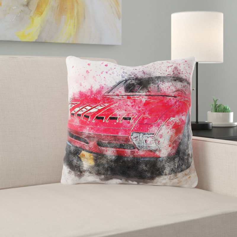 Housse et insert de coussin carré Marland, Microsuède, Intérieur