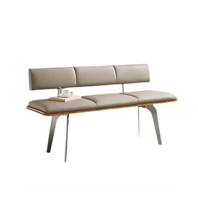 Faux Leather Upholstered Bench