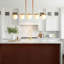Luminaire suspendu linéaire 45 po pour cuisine moderne à 5 lumières