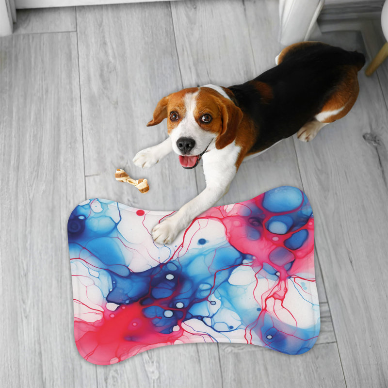 Patriotic Ink Art - 1 tapis d'alimentation en forme d'os