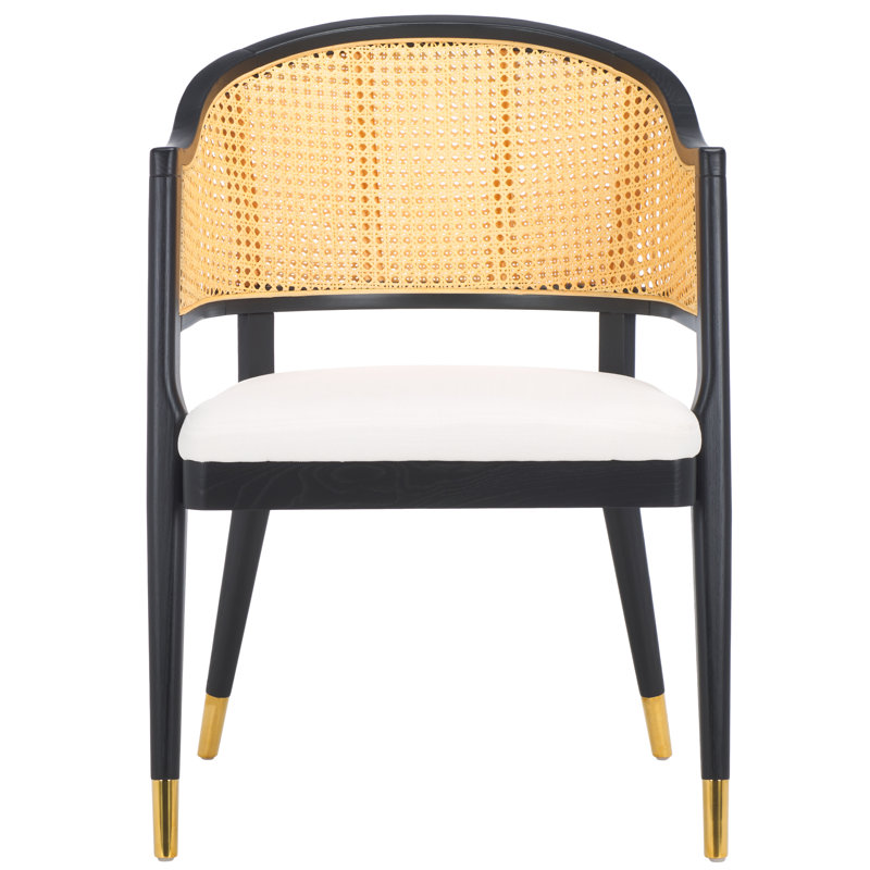 Fauteuil Godfrey, Noir et or