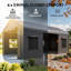 Outsunny 3 x 6 m Heavy Duty Carport with Galvanised Frame, Dark Grey