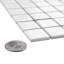 Metro 1" Square Matte White 10-3/4" x 11-3/4" Porcelain Mosaic Tile