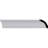 1 1/2"H x 1 1/2"P x 2 1/4"F x 94 1/2"L Tyrone Smooth Crown Moulding