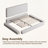 Haden Lambswool Boucle Platform Bed Frame With Metal Frame-1892931685