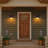 12" Barn Outdoor Wall Light with Seeded Glass Shade 