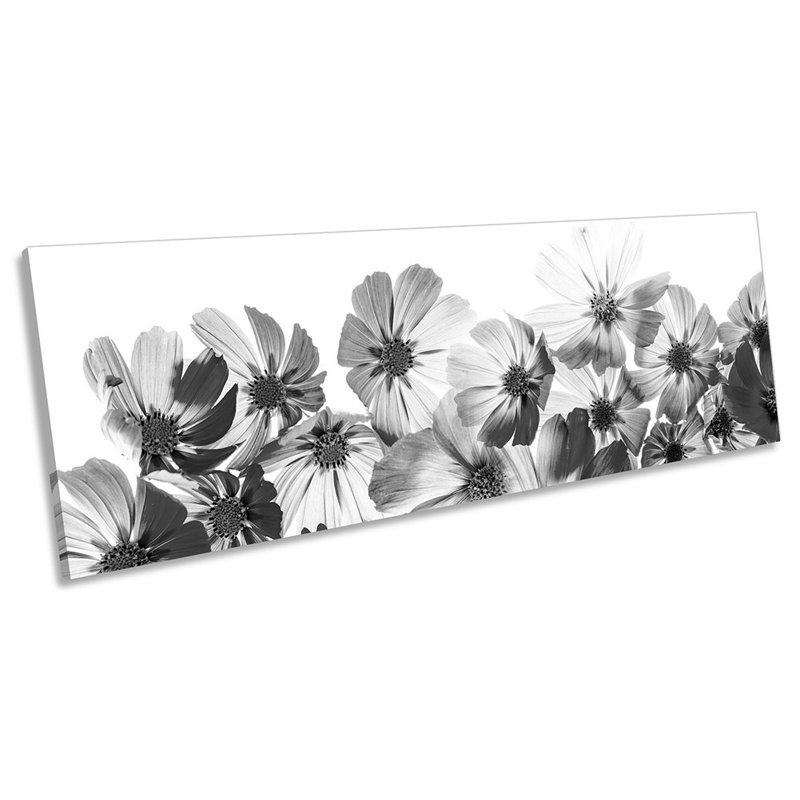 Floral Flowers Petals - Wrapped Canvas Panoramic Print, 30.48cm H x 91.44cm W x 2cm D