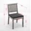 Ensemble de 2 chaises de salle à manger en rotin Farmhouse-1952358382