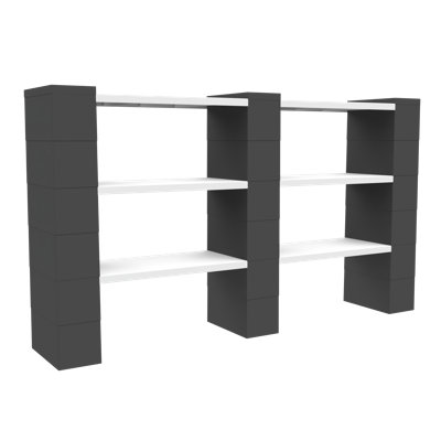 EverBlock 3 Level Double Shelving Kit
