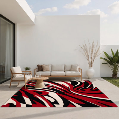 Crimson Path Indoor And Outdoor Area Rug
