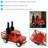  Rustic Red Truck Metal Freestanding 4-Bottle Countertop Wine Rack