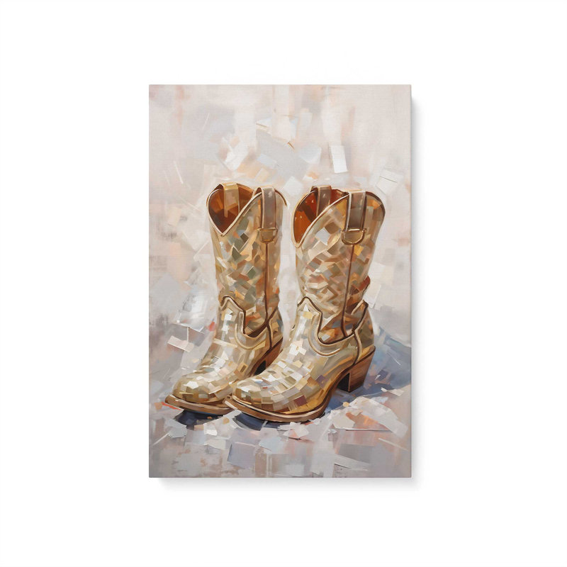 «Cowboy Essentials In Tan I», H 30 po x l 20 po