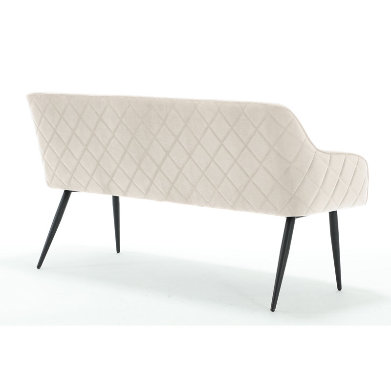 Bahtiyar Upholstered Bench, Cream